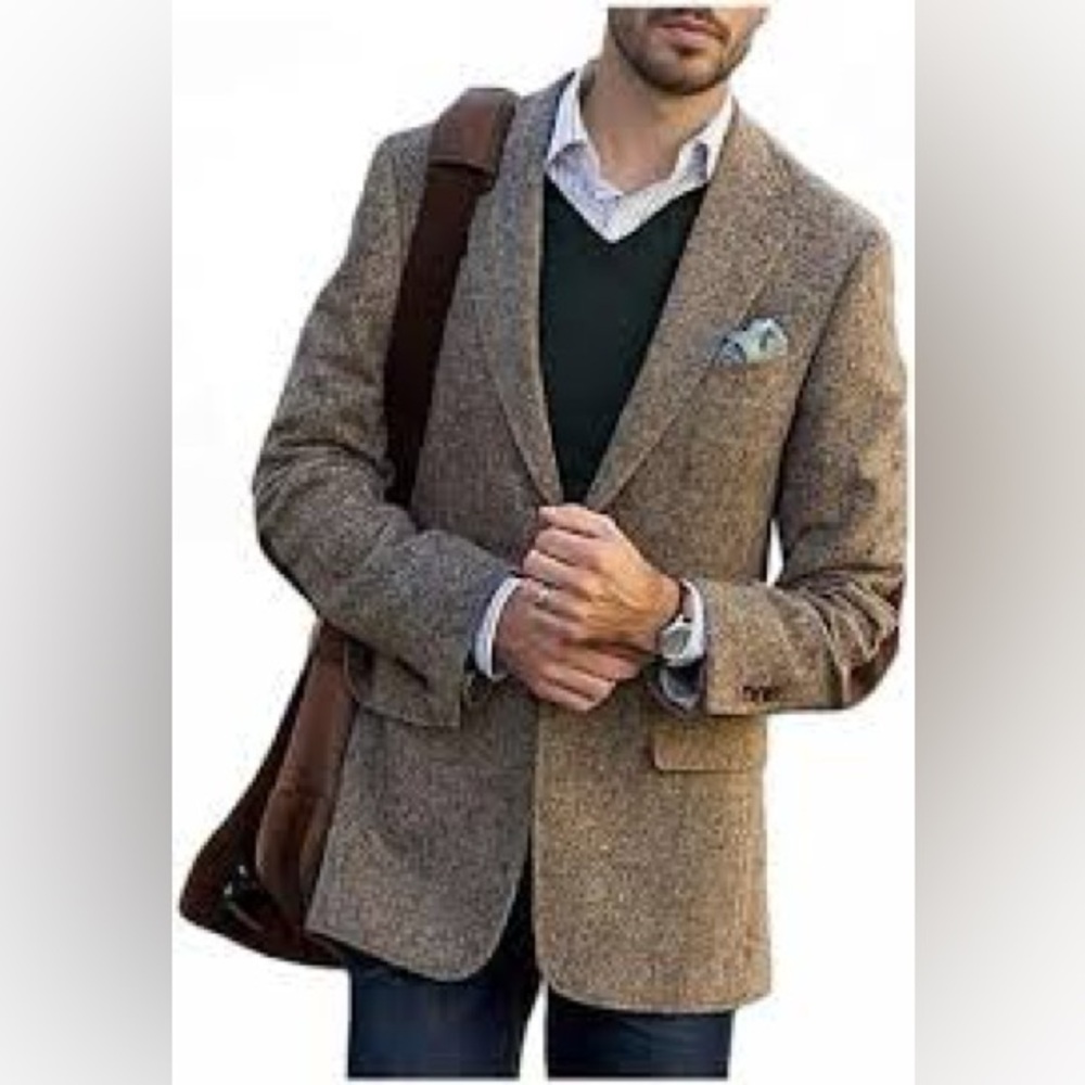 Harris Tweed Wool Blazer
